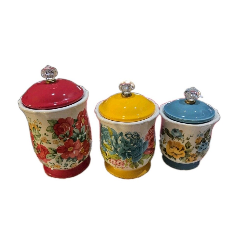 3 Piece Pioneer Woman Canister Set
